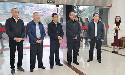 福建省政協(xié)副主席、省工商聯(lián)主席王光遠(yuǎn)一行視察虹潤(rùn)公司